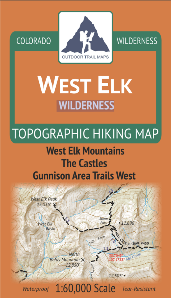 West Elk Wilderness Map