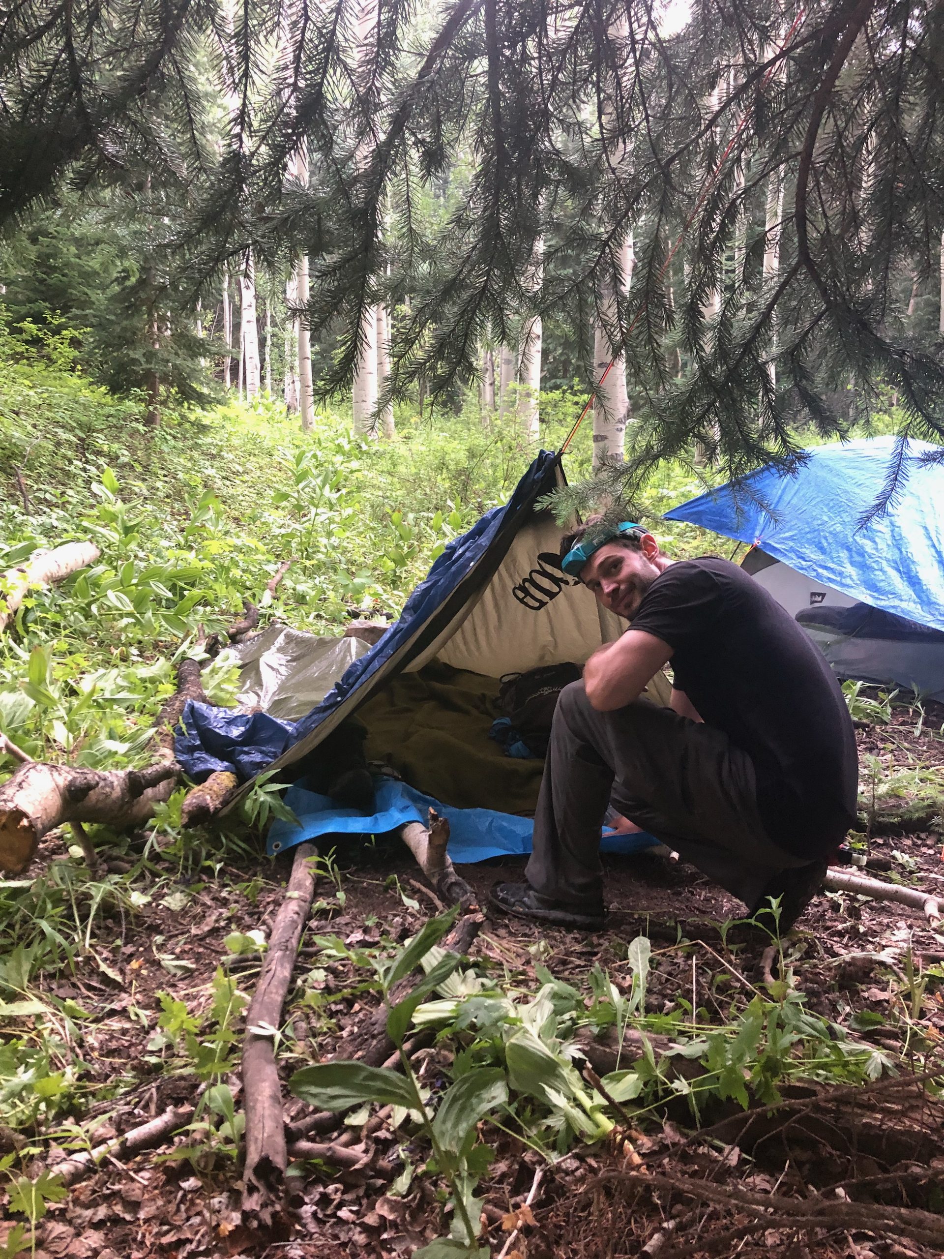 West Elk Wilderness - cowboy camping (right before a hail storm)